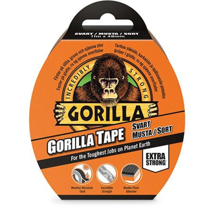 Gorilla Tape Black 11m 24600 908-043