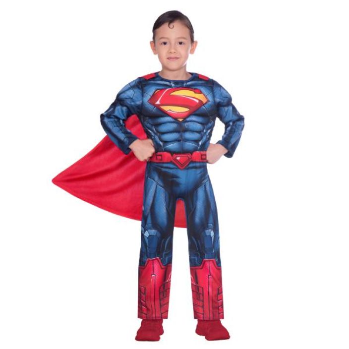 Superman muscle+cape asu 6-8 96762-5 926-3104 6-8v