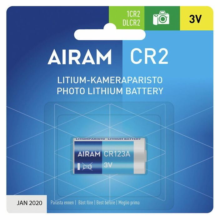 Airam CR2 litium 3V 850mAh viikko 8714099 917-017