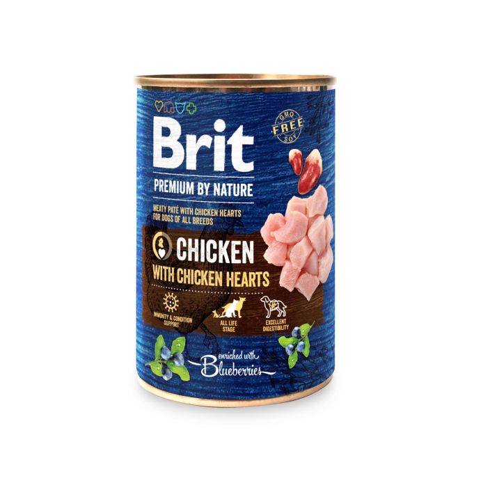 Brit Premium kana-sydan 400g Viljaton koostumus - Taysravinto paivittaiseen ruokintaan - Kollageenia nivelten hyvinvoinnin