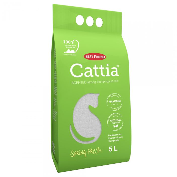 BF Cattia Spring Fresh hajustettu kissanhiekka 5L 1260510 905-500 1260510