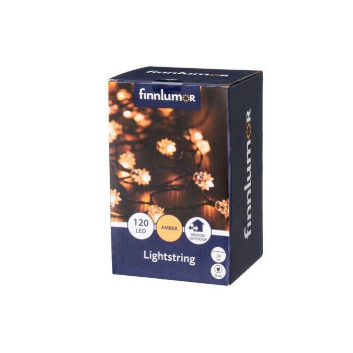 Finnlumor Retro valosarja 120LED meripihka 641930 Finnlumor Retro valosarja 120LED meripihka 641930