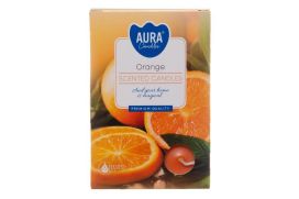 Aura Tuoksulämpökynttilä Orange 6kpl 281939