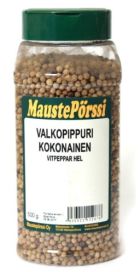 Maustepörssi Valkopippuri kokonainen 500g