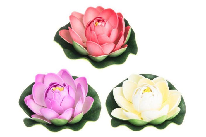 4living lotus kukka kelluva 10cm 311963 924-3007