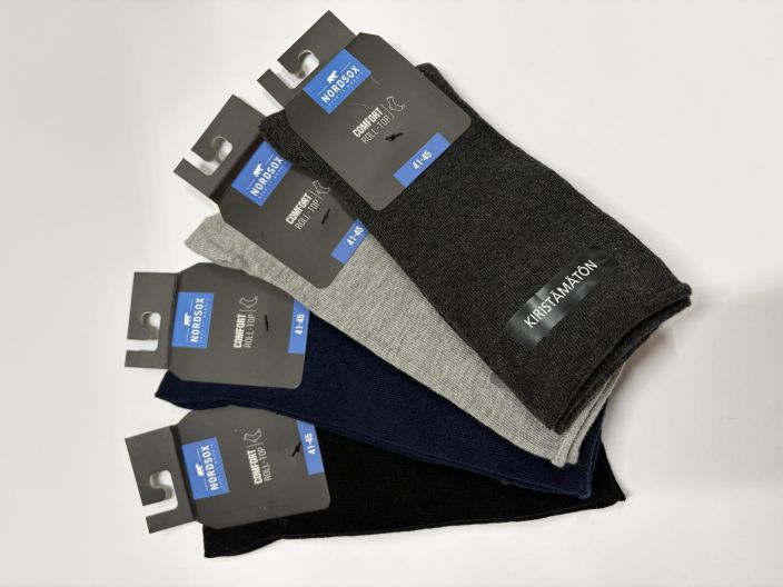 Nordsox miesten roll-top sukka kiristamaton 41-45 Kiristamaton puuvillasukka jossa niin sanottu roll-top Nordsox miesten roll-top sukka kiristamaton 41-45 Kiristamaton puuvillasukka jossa niin sanottu roll-top