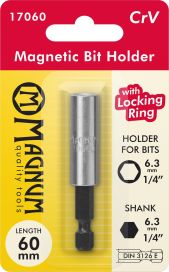 Magnum Magneettipidin Bits 1/4" 60mm 17060