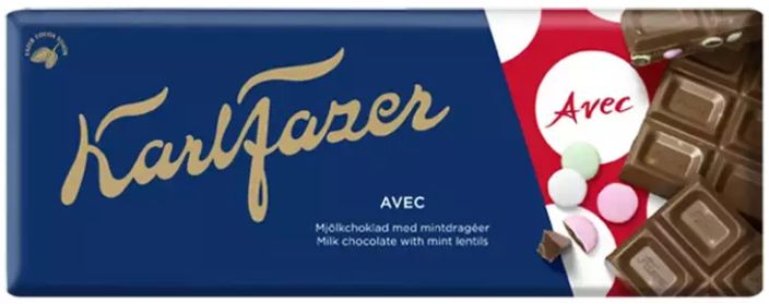 Karl Fazer Avec suklaalevy 180g Laita pala suuhun, anna suklaan sulaa ja nauti raikkaasta mintun vivahteesta – tilaa oma Karl Fazer Avec suklaalevy 180g Laita pala suuhun, anna suklaan sulaa ja nauti raikkaasta mintun vivahteesta – tilaa oma