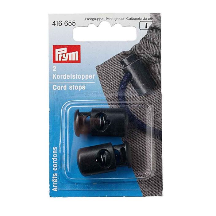 Prym Nyorilukko musta 2kpl Yksireikainen, muovinen nyorilukko pitaa nyorin paikoillaan vyotaronauhassa tai ommelussa