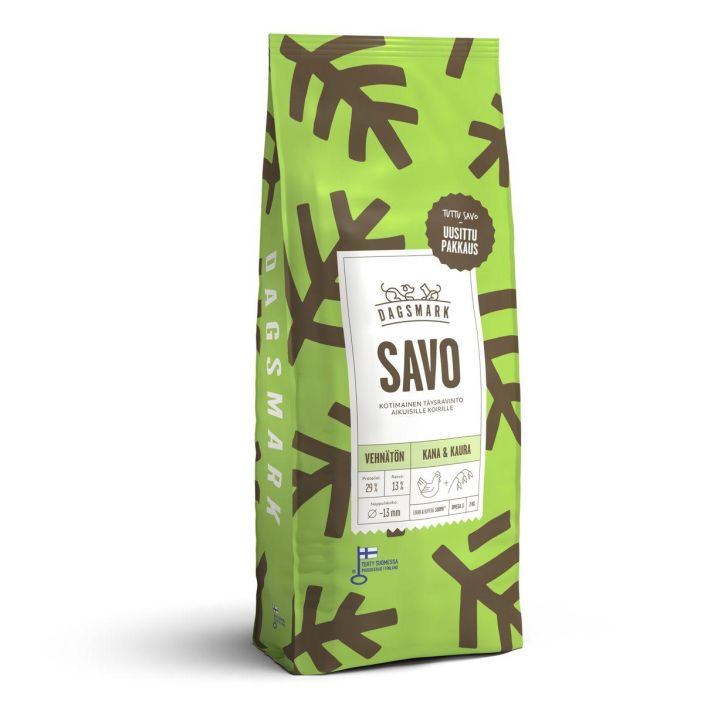 Dagsmark Savo 2kg Taysravinto aikuisille koirille.