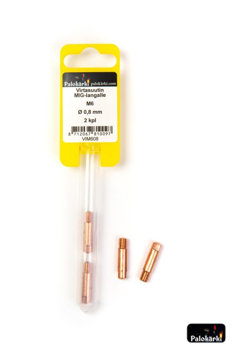 Virtasuutin MIG-langalle M6/0,8mm 2kpl VIM608 980-3071