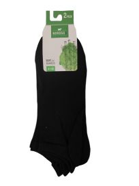 Bambu sneakersukka musta 2-pack 41-45