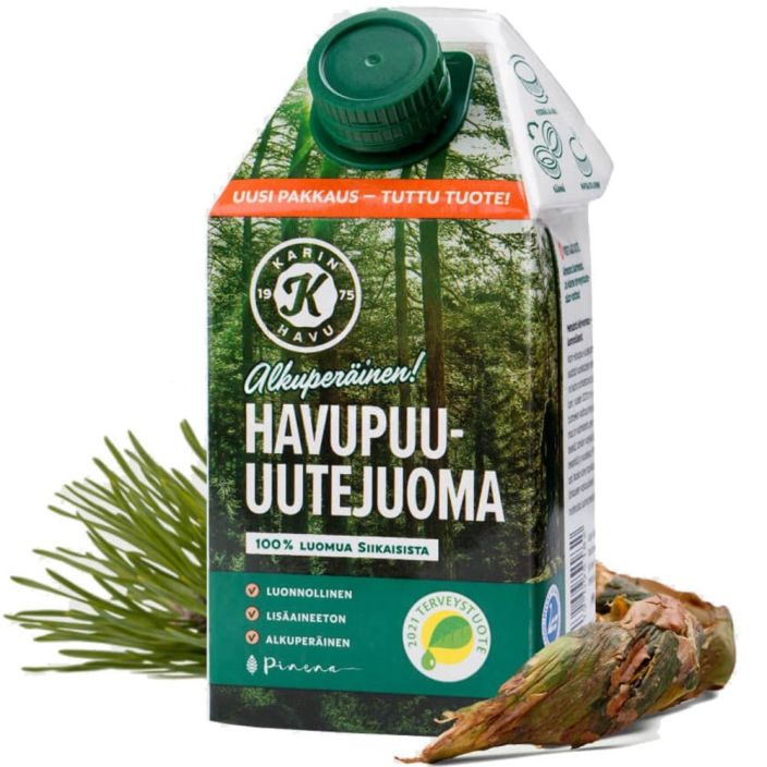 Karin havupuu-uutejuoma 500ml Karin havupuu-uutejuoma (500 ml) on aito ja alkuperainen suomalainen perinnetuote, joka Karin havupuu-uutejuoma 500ml Karin havupuu-uutejuoma (500 ml) on aito ja alkuperainen suomalainen perinnetuote, joka