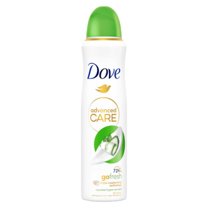 Dove Spray advanced care go fresh cucumber & green tea 150ml T134002 910-1127 Dove Spray advanced care go fresh cucumber & green tea 150ml T134002 910-1127
