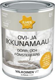 Ilves Ilves ovi- ja ikkunamaali A-pohja valkoinen 0,9L 102402
