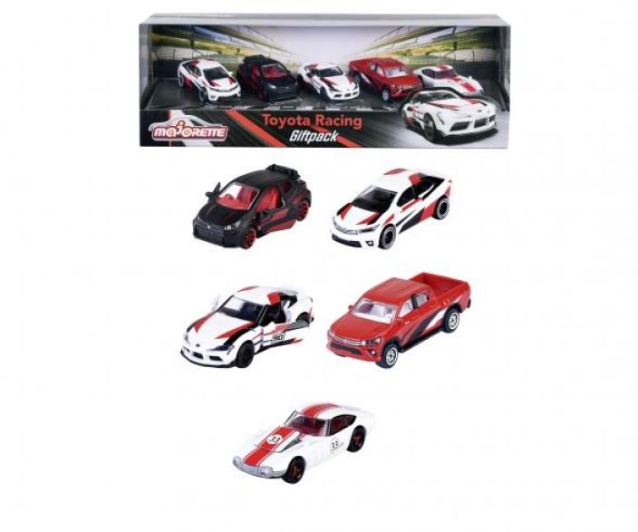 Majorette Toyota Racing 5kpl lahjapakkaus 922-3114