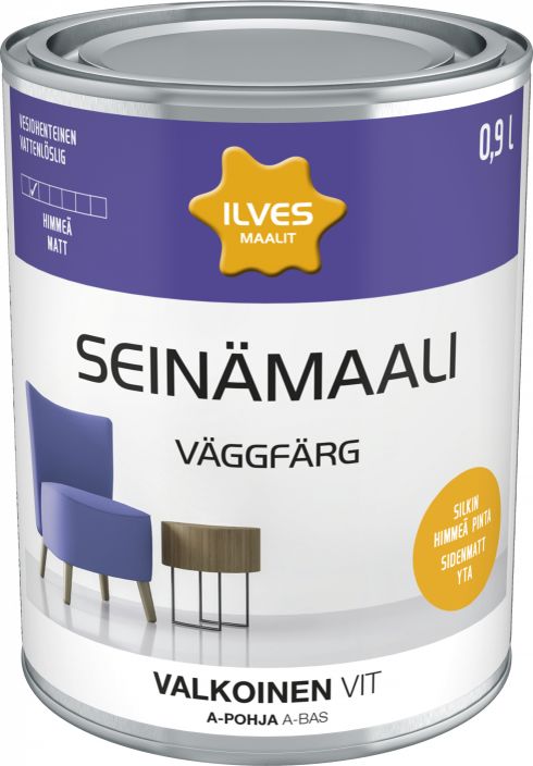 Ilves seinamaali 7 A-pohja valk. 0,9L IL1040 920-607