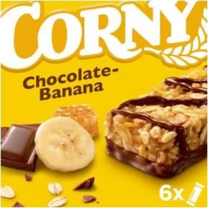 Corny Suklaa-Banaani 6x25g valipalapatukka