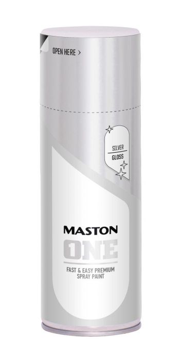 Spraymaali One hopea 400ml 1100996 908-518