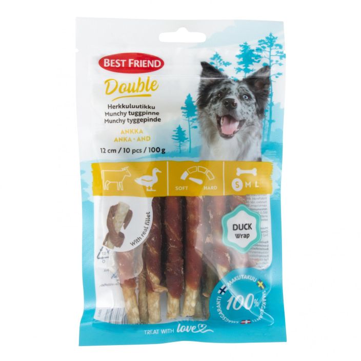 BF Double herkkuluutikku ankka 12cm 10kpl 100g 1171850 905-720
