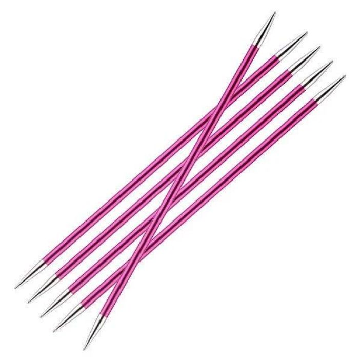 KnitPro Zing sukkapuikot 5mm 20cm Kevyesta metallista valmistetut sukkapuikot ovat pinnaltaan taysin sileat. Jokaisella