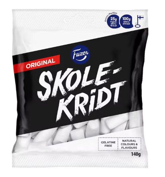 Fazer Skolekridt 140g 403872 906-455 Fazer Skolekridt 140g 403872 906-455