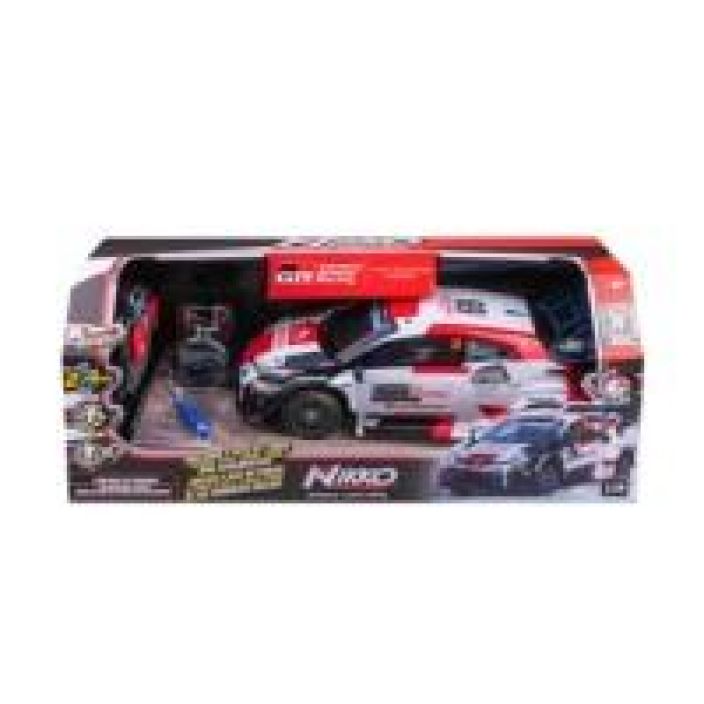 NIKKO 28 cm Toyota Gazoo Rovanpera RC-ralliauto lisarenkailla 28 cm 10402