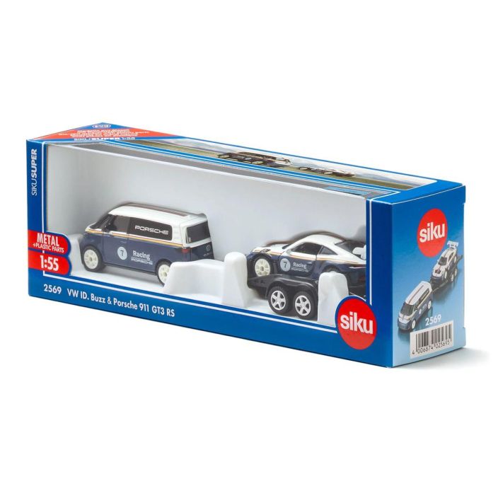 Siku 1:50 VW ID. Buzz With Porsche 911 GT3 Rs 313-2569 Siku 1:50 VW ID. Buzz With Porsche 911 GT3 Rs 313-2569