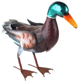 Puutarhapatsas heinäsorsa metallia  40x13x36cm 557104590