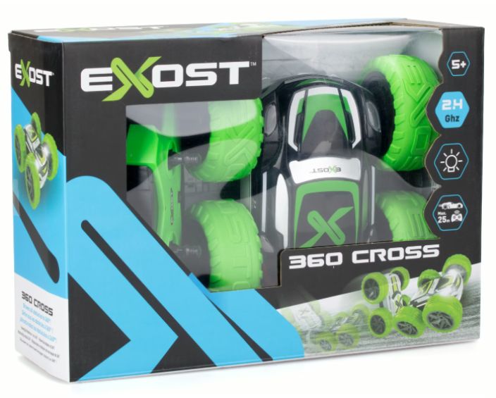 Exost 360 Cross III vihrea RC Silverlit Exost 360 Cross on vauhdikas kauko-ohjattava stunttiauto.