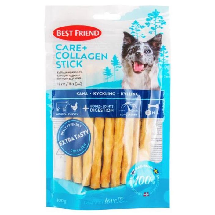 BF Care+ kollageenipurutikku kana 12cm 14kpl 100g 1172370 905-764