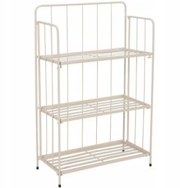 Taimihylly 3 hyllyllä korkeus 90cm valkoinen