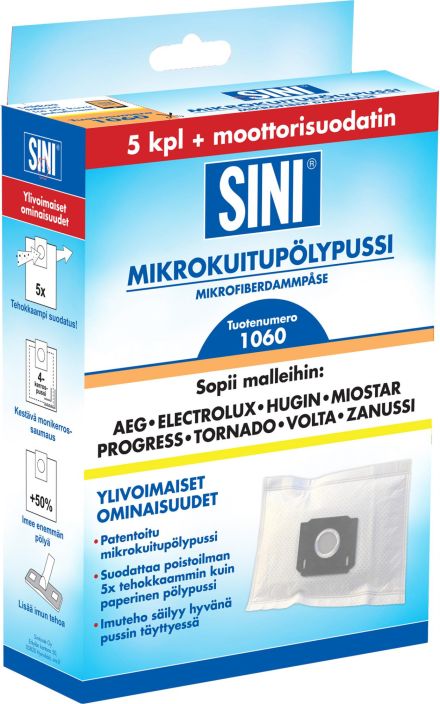 Mikrokuitupolypussi 5kpl S51060 922-707