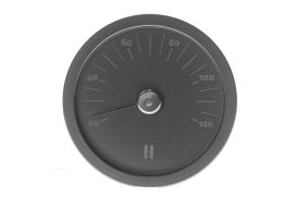 Rento saunan lämpömittari alumiini musta