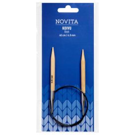 Novita koivu pyöröpuikot 40cm 6,0mm