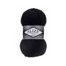 Alize Alize Superlana Maxi 60 musta 100g