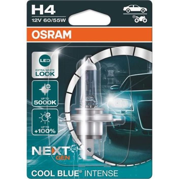 Osram H4 Cool Blue Intense 10-64193CBI-01B 908-1678