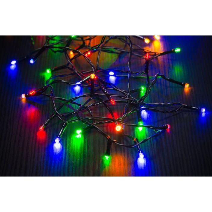Finnlumor Valoketju 80LED monivärinen musta johto 642426 tuotekuva 1