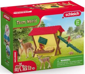 Schleich Metsäneläinten ruokinta 42658