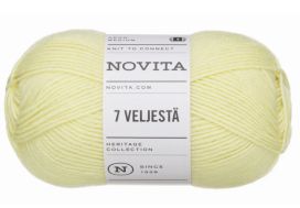 Novita Novita 7 veljestä 222 keltaruusu 100g 182222