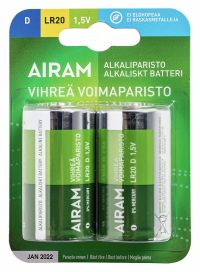 Airam Airam paristo LR20 2-pack voimaparisto 9471498
