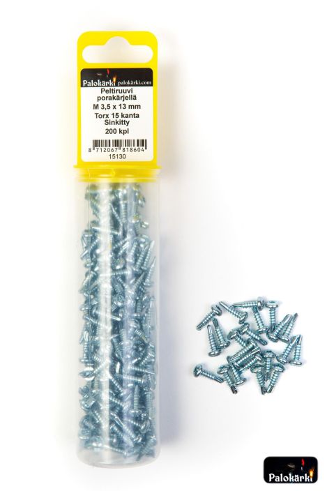 Peltiruuvi porakarjella M 3,5 x13mm 200kpl 15130 980-3100 Torx 15 sinkitty