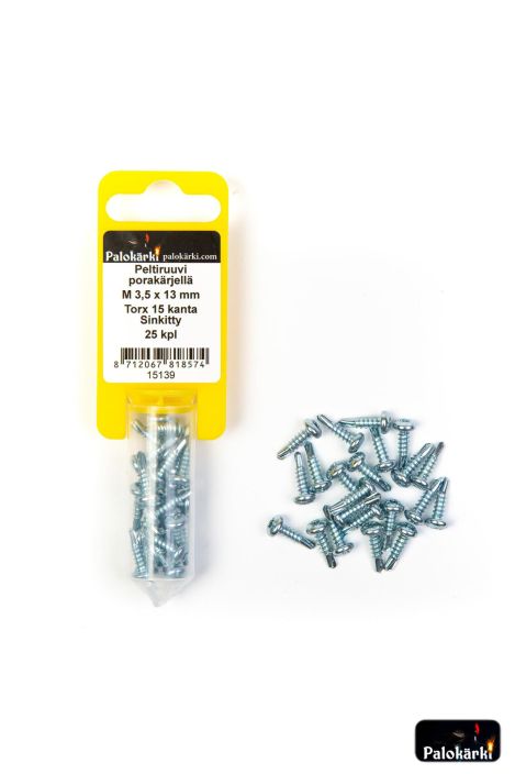 Peltiruuvi porakarjella M 3,5 x13mm 25kpl 15139 980-3101 Torx 15 sinkitty