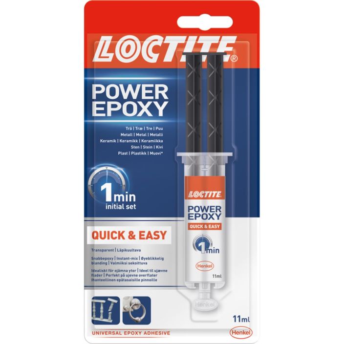 LOCTITE Power Epoxy 1min. kaksoisruisku 11 ml 2624309 938-586