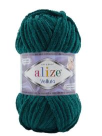 Alize Velluto lanka 426 tumma petrooli 100g AVE-426