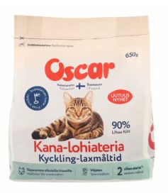 Oscar Oscar Kana-lohiateria kissoille 650g 6620