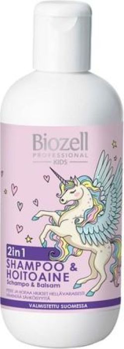 Biozell Kids 2-in1 shampoo ja hoitoaine 300ml 8170 Biozell Kids 2-in1 shampoo ja hoitoaine 300ml 8170