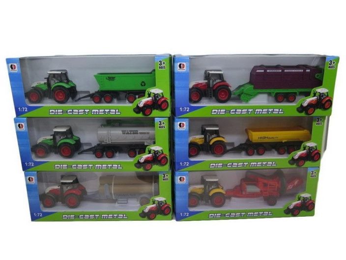 Traktori perakarrylla 1:72 DY210394-9 990-2181