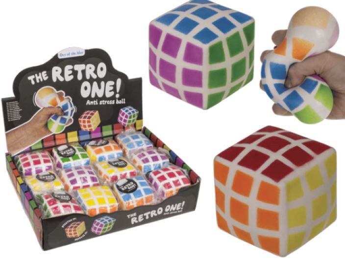 Stressikuutio retro puzzle 6cm 59/2283 Stressikuutio retro puzzle 6cm 59/2283