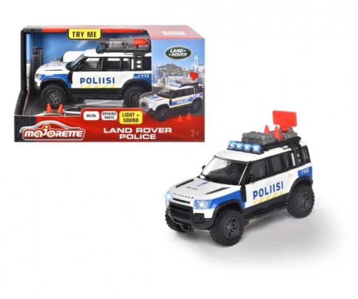 Majorette Land Rover poliisiauto suomalainen 213712000019 922-3027